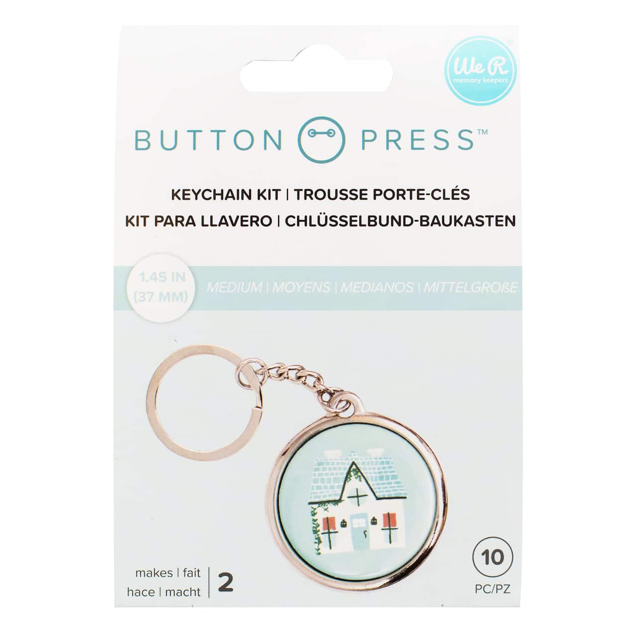 We R Memory Keepers® Button Press™ Medium Key Chain Kit